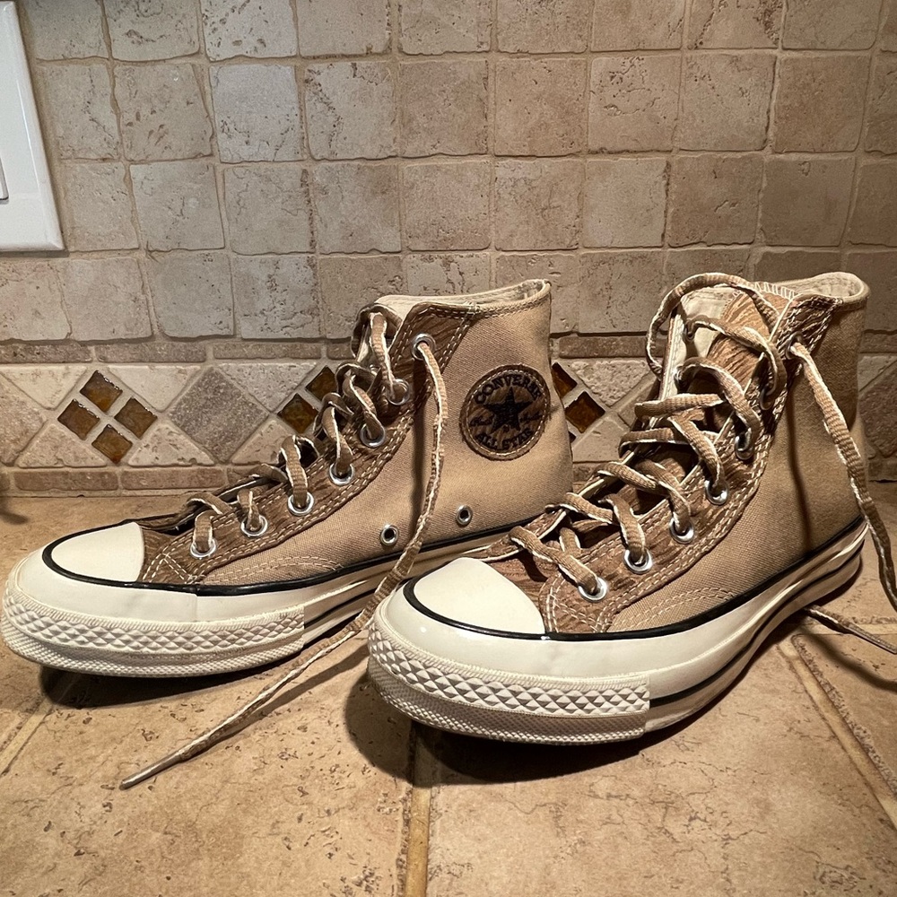 Converse Beige High-Top Sneakers